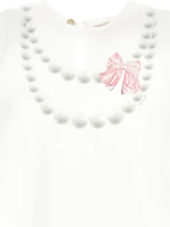 T-shirt cotone stampa collana