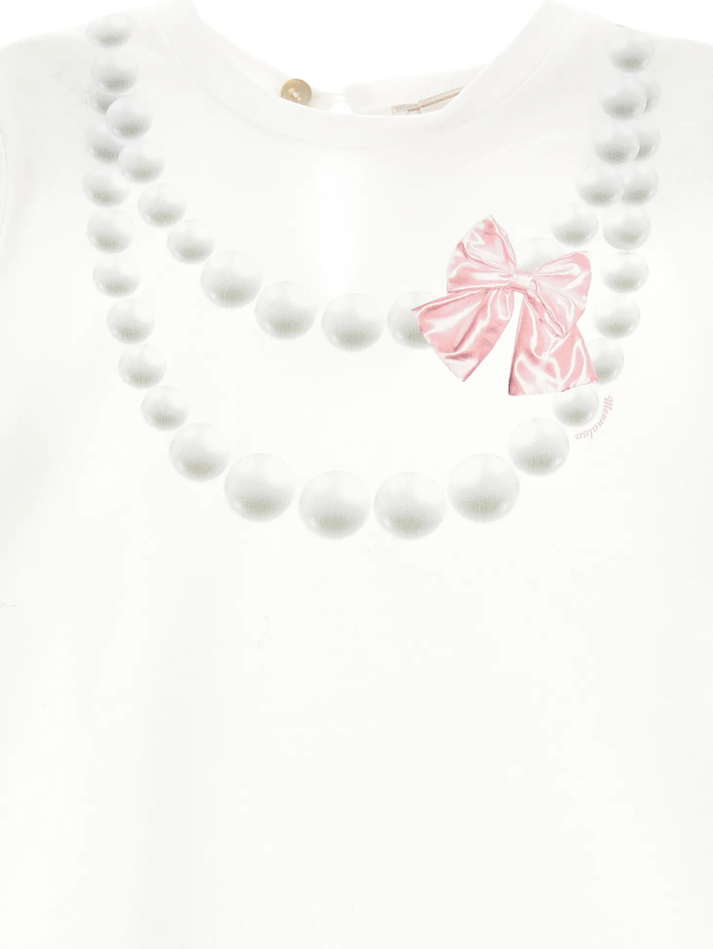 T-shirt cotone stampa collana