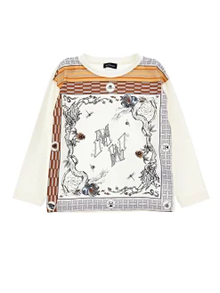 T-shirt cotone stampa foulard