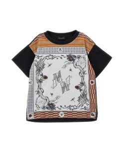 T-shirt cotone stampa foulard