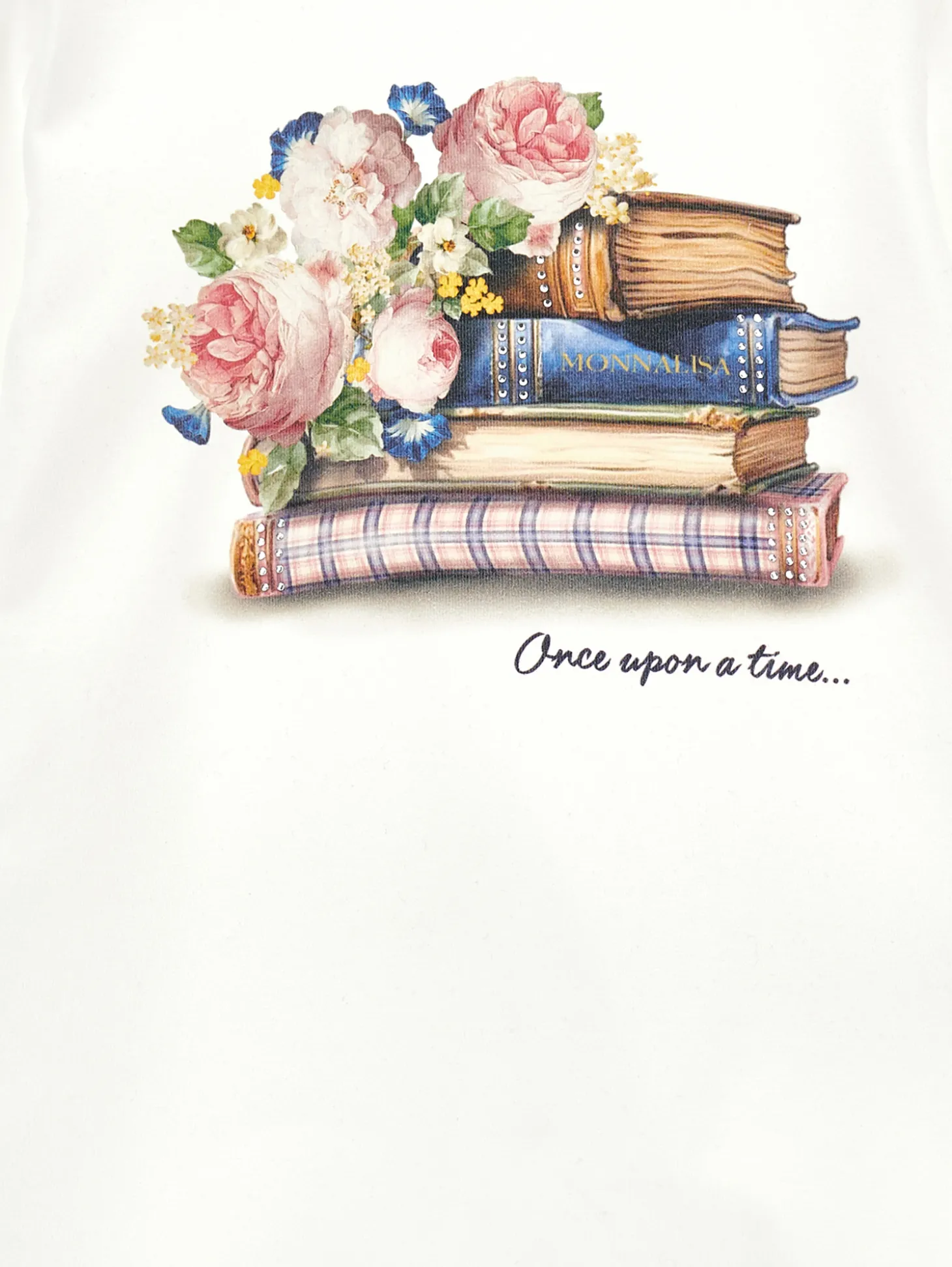 T-shirt cotone stampa libri