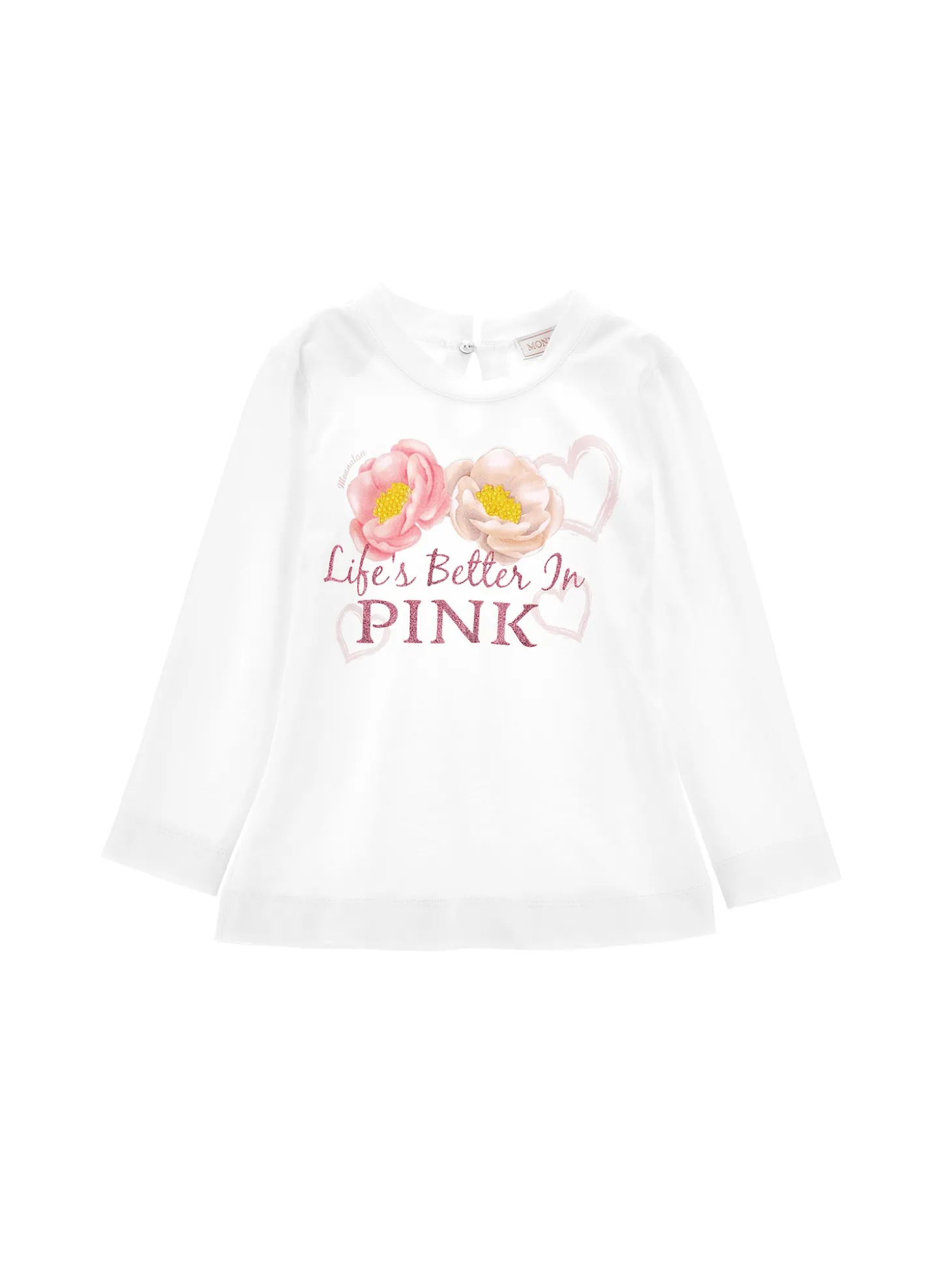 T-shirt cotone stampa Life is better