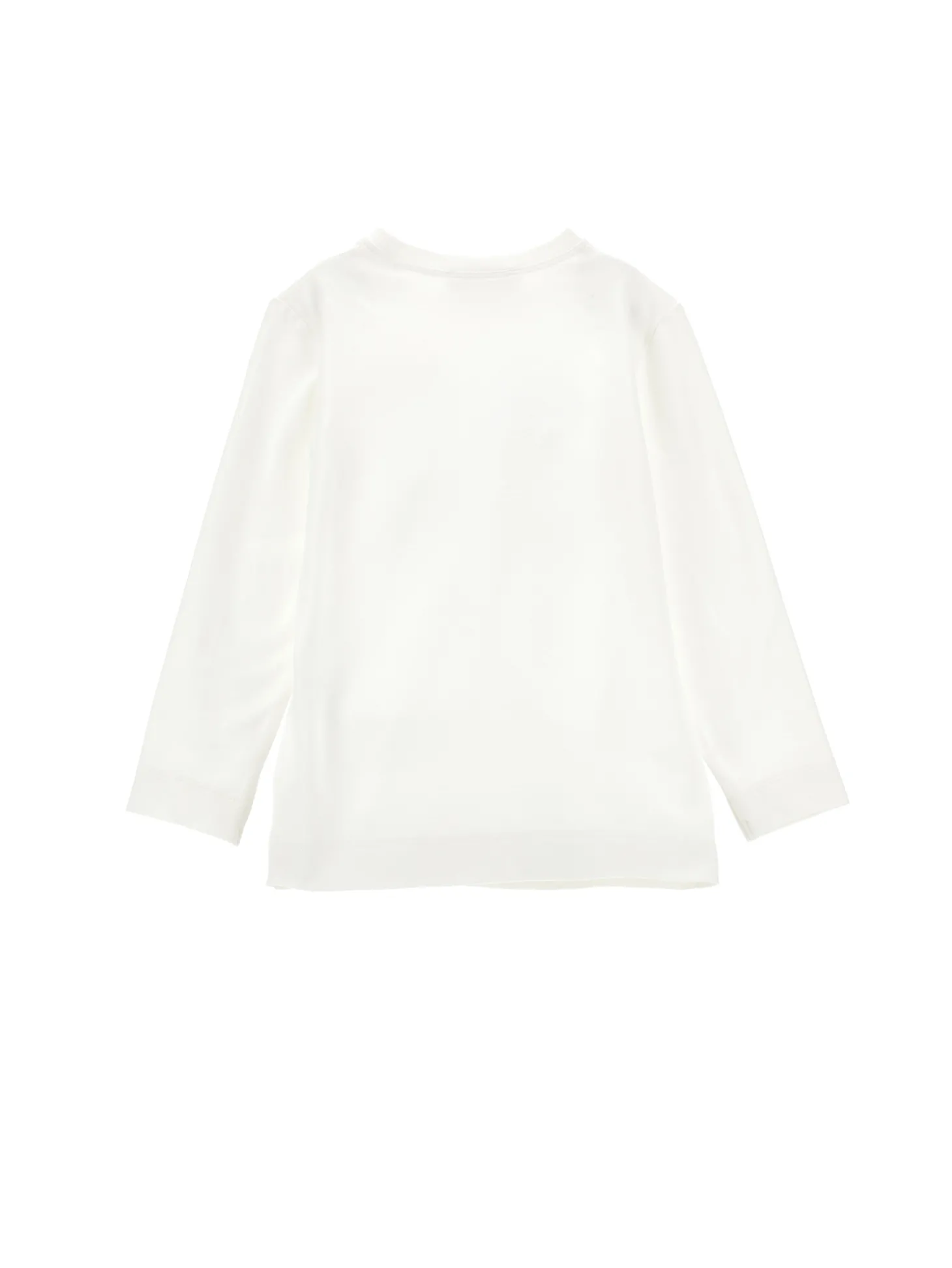 T-shirt cotone stampa logata con strass