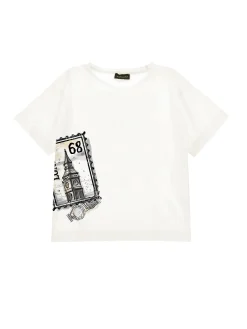 T-shirt cotone stampa Londra