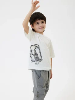T-shirt cotone stampa Londra