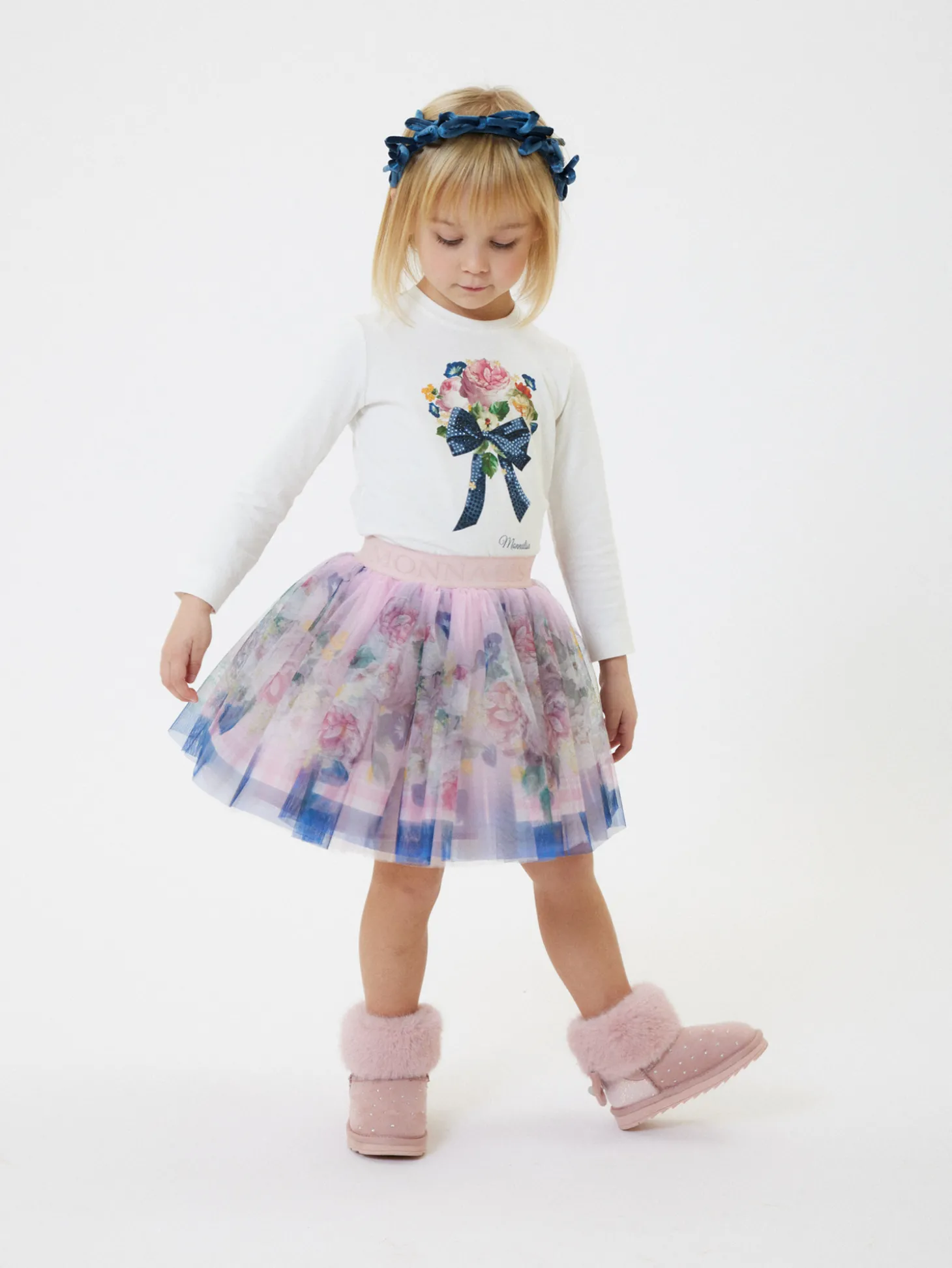 T-shirt cotone stampa mazzolino fiori