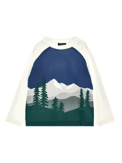 T-shirt cotone stampa paesaggio