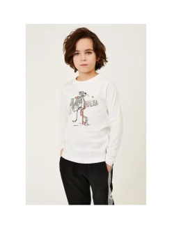 T-shirt cotone stampa Pink Panther