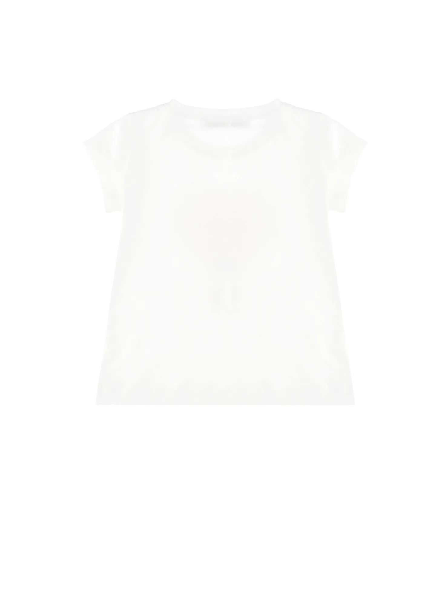 T-shirt cotone stampata con strass