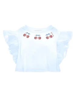 T-shirt cropped ciliegie
