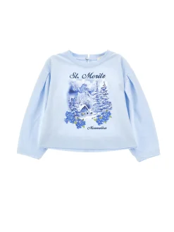 T-shirt cropped stampa baita