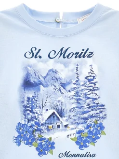 T-shirt cropped stampa baita
