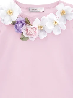T-shirt jersey con fiori