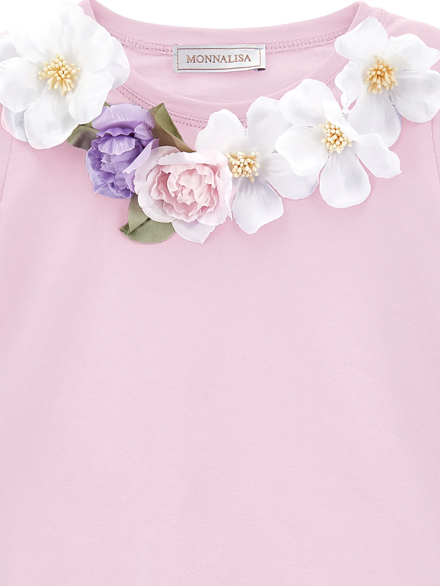 T-shirt jersey con fiori
