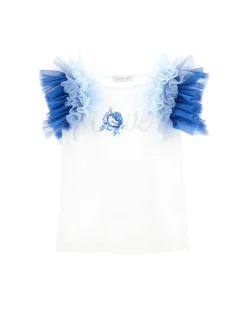 T-shirt jersey con galette e LOVE