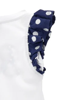 T-shirt jersey con maniche riga marinara