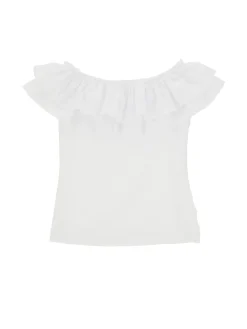 T-shirt jersey con maxigale
