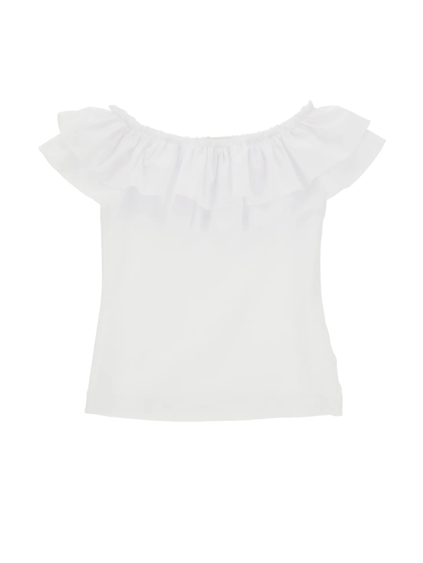 T-shirt jersey con maxigale