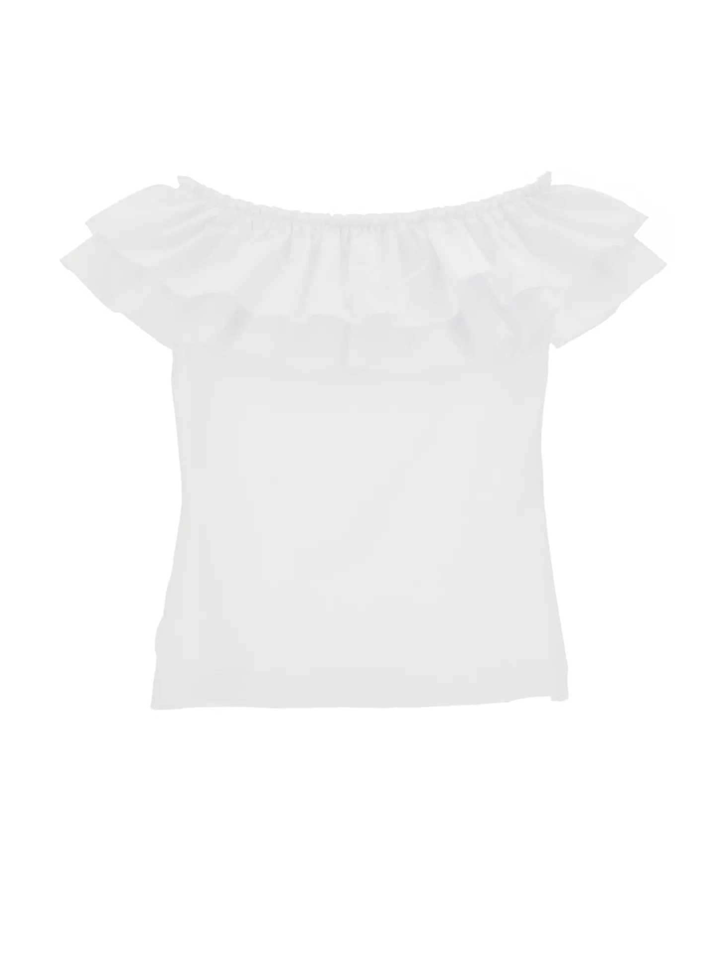 T-shirt jersey con maxigale