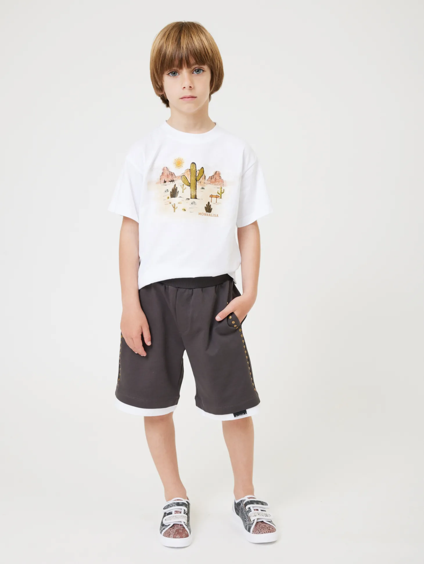 T-shirt jersey con stampa rodeo