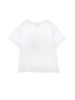T-shirt jersey con strass