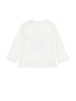 T-shirt jersey cotone con tulle
