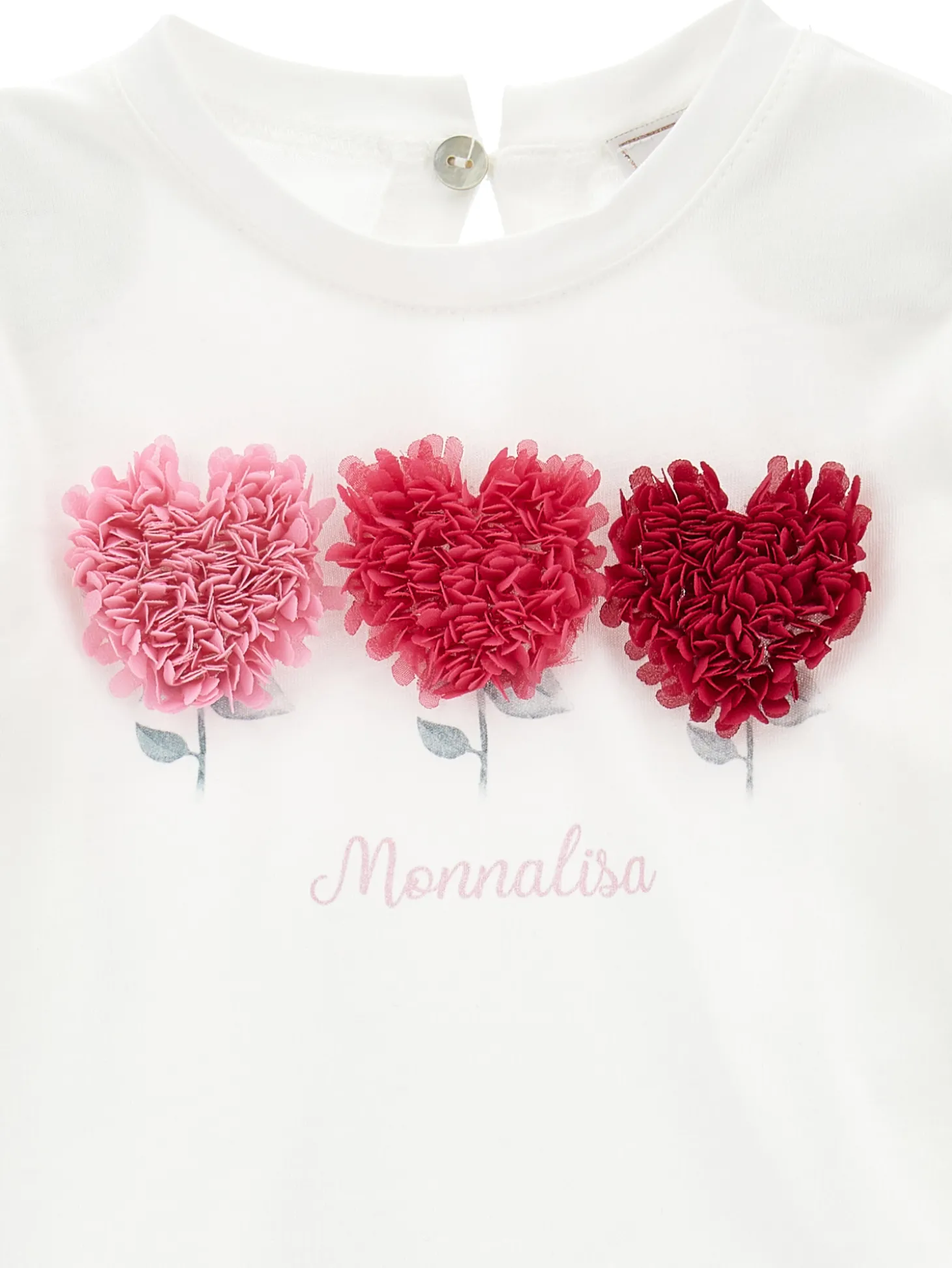 T-shirt jersey cotone con tulle