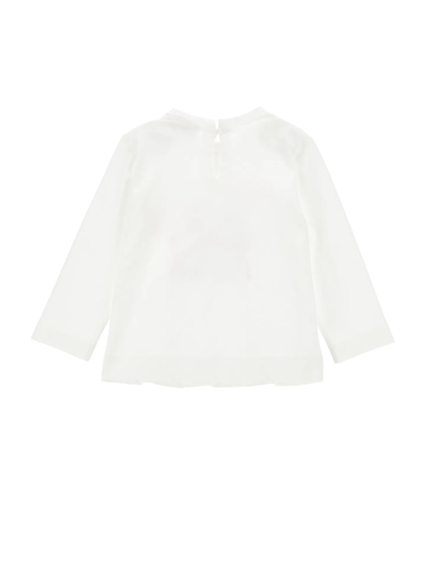 T-shirt jersey cotone con maxi stampa e strass