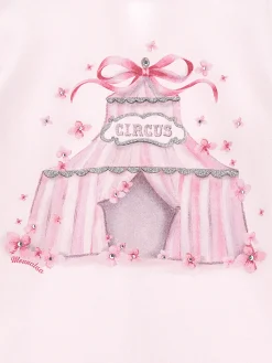 T-shirt jersey cotone con strass