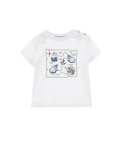 T-shirt jersey ricamata