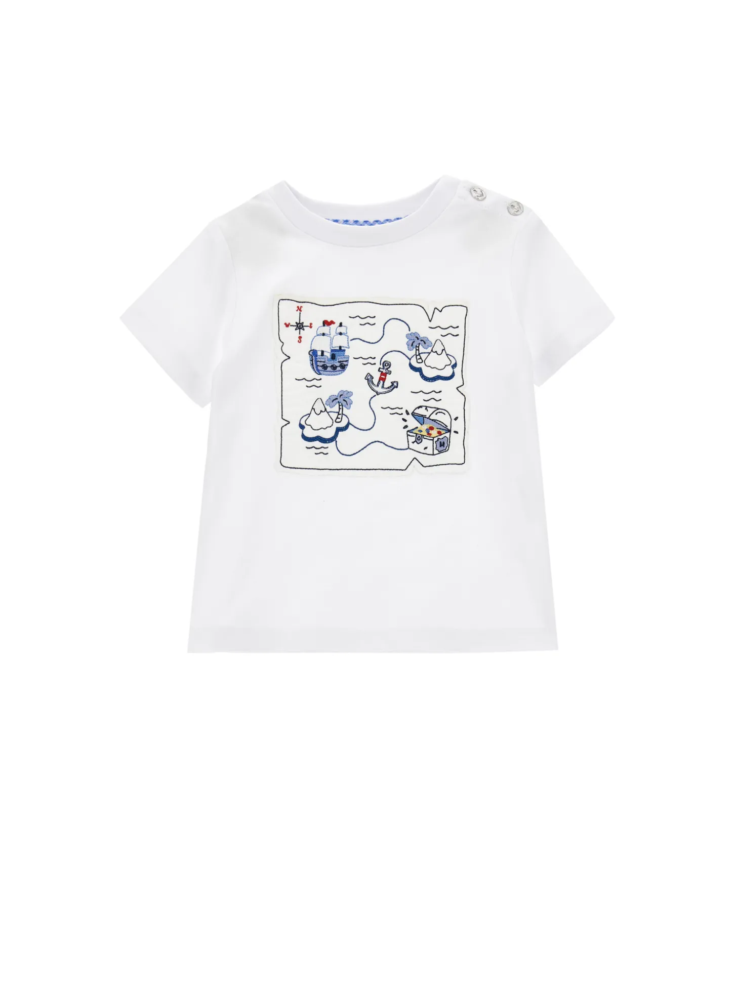 T-shirt jersey ricamata