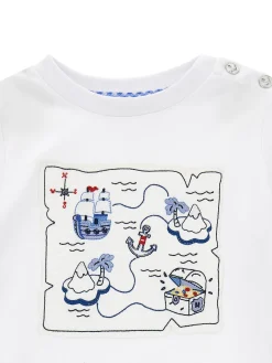 T-shirt jersey ricamata