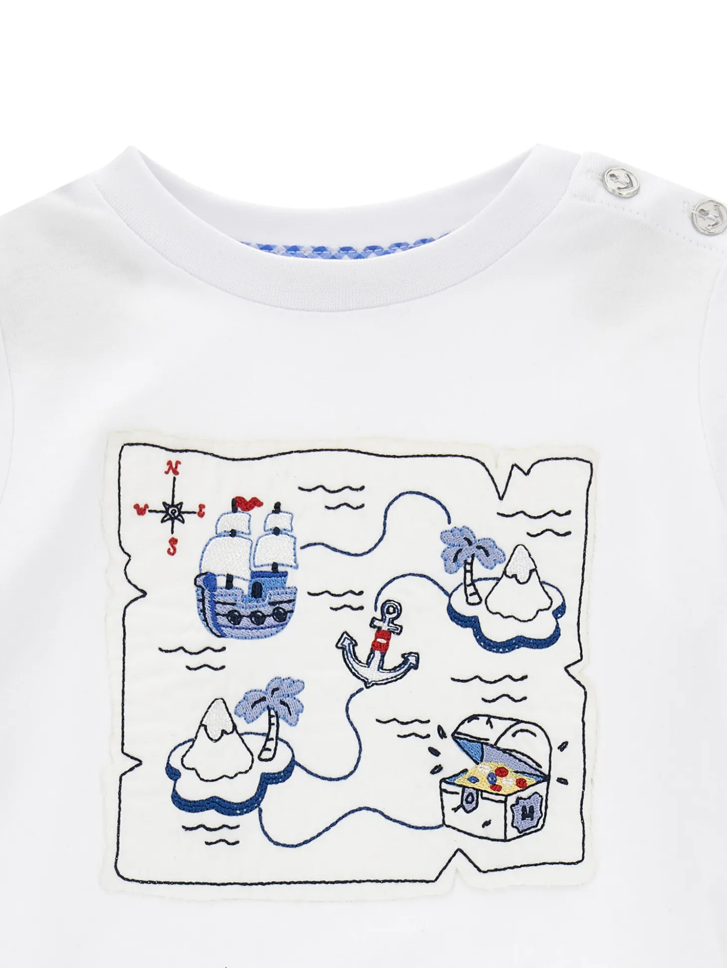 T-shirt jersey ricamata