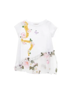 T-shirt jersey stretch floreale