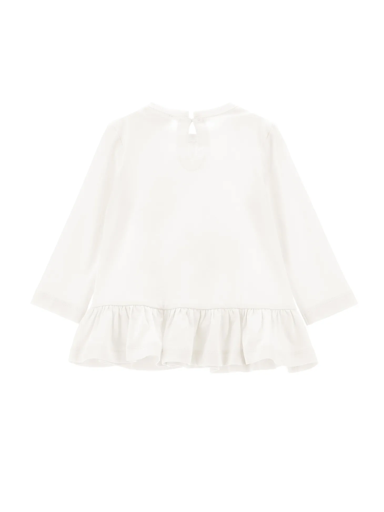 T-shirt lunga cotone con Dumbo e strass