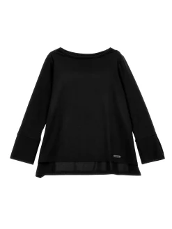 T-shirt lunga spacchetti laterali