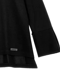 T-shirt lunga spacchetti laterali