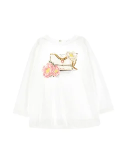 T-shirt lunga stampa bag