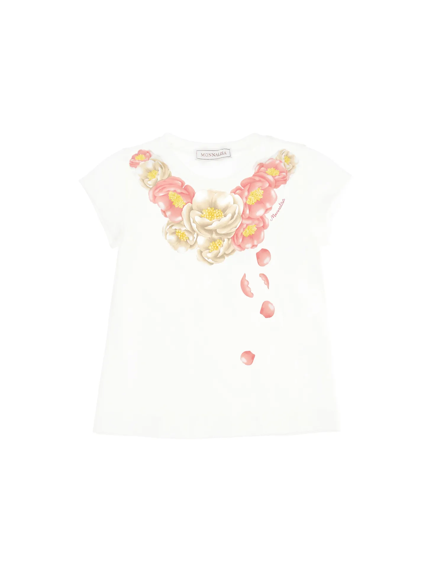 T-shirt lunga stampa collana