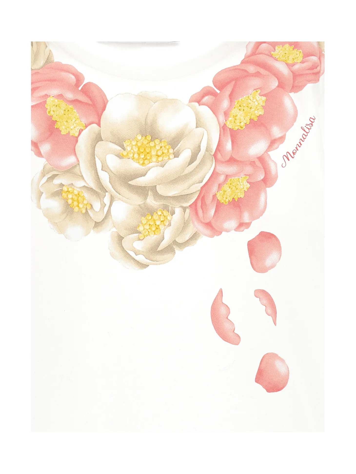 T-shirt lunga stampa collana