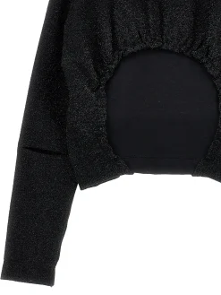 T-shirt lurex cut out