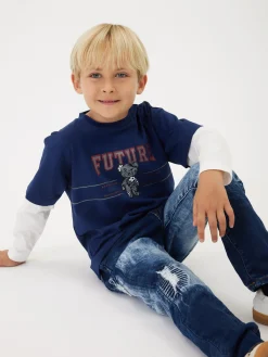 T-shirt manica doppia