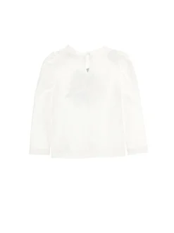 T-shirt maniche lunghe strass