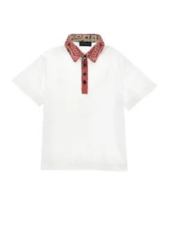 T-shirt piquet paisley