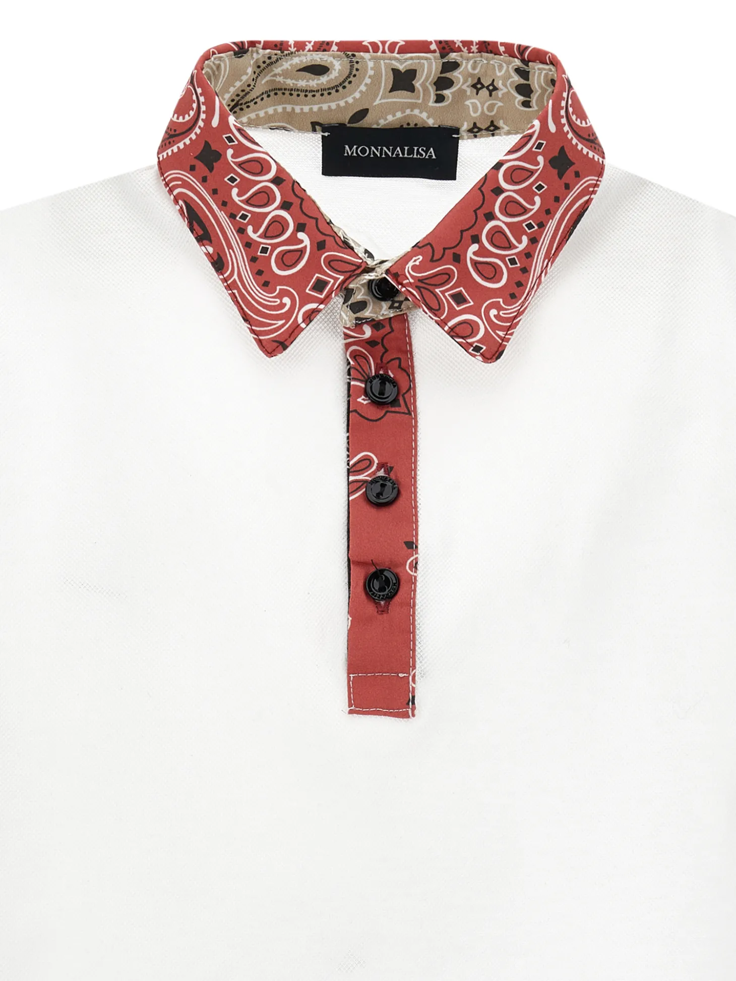 T-shirt piquet paisley