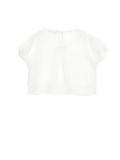T-shirt raso con fiocchi sul retro