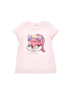 T-shirt strass e coniglietta