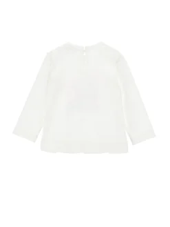 T-shirt strass e fiocco velluto