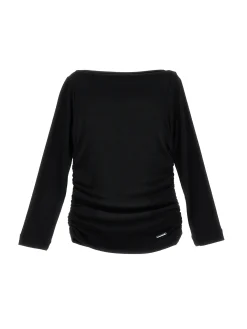 T-shirt viscosa drappeggiata
