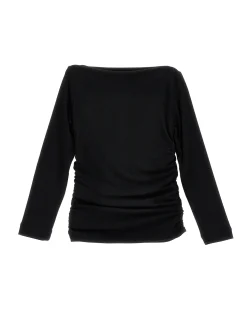 T-shirt viscosa drappeggiata